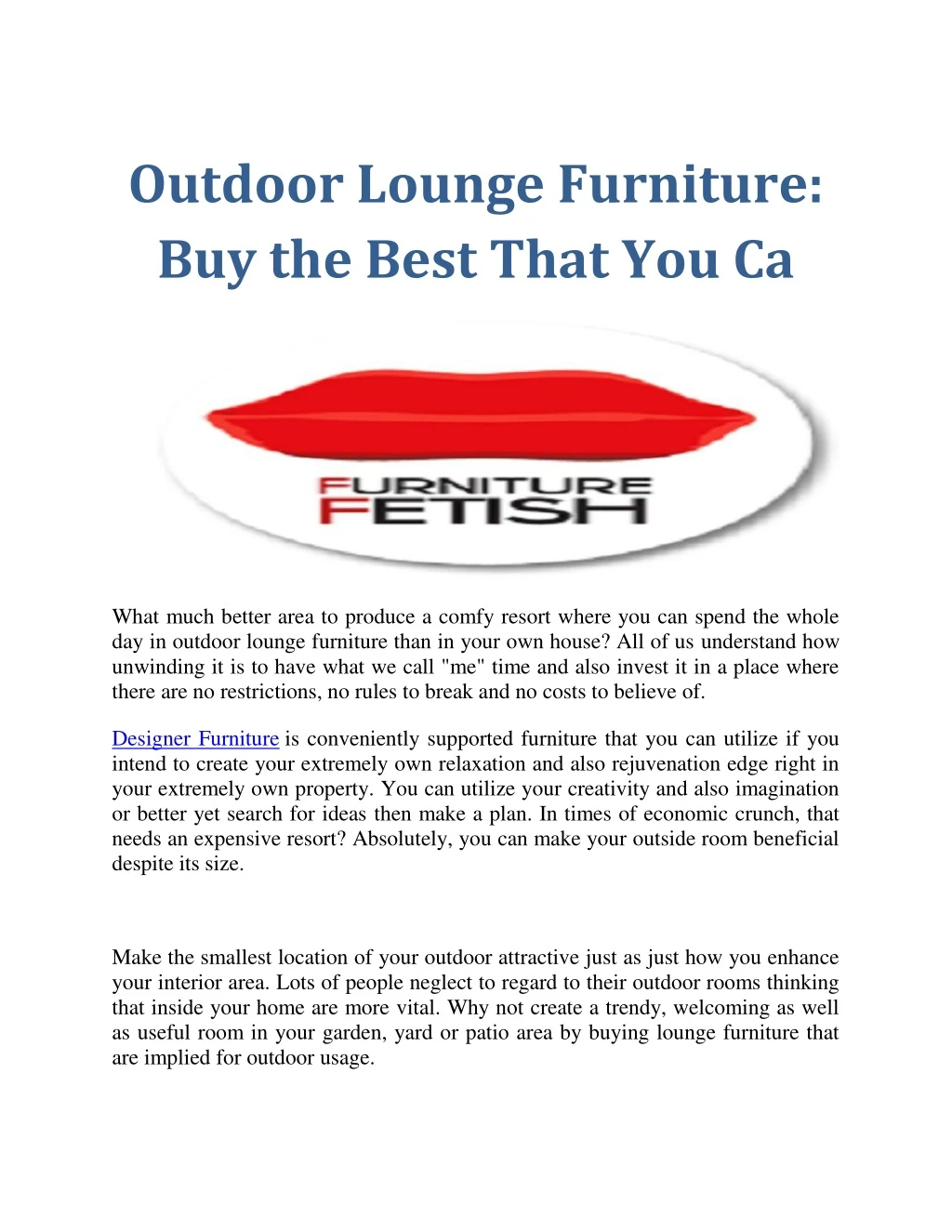 outdoor lounge furniture buy the best that you ca