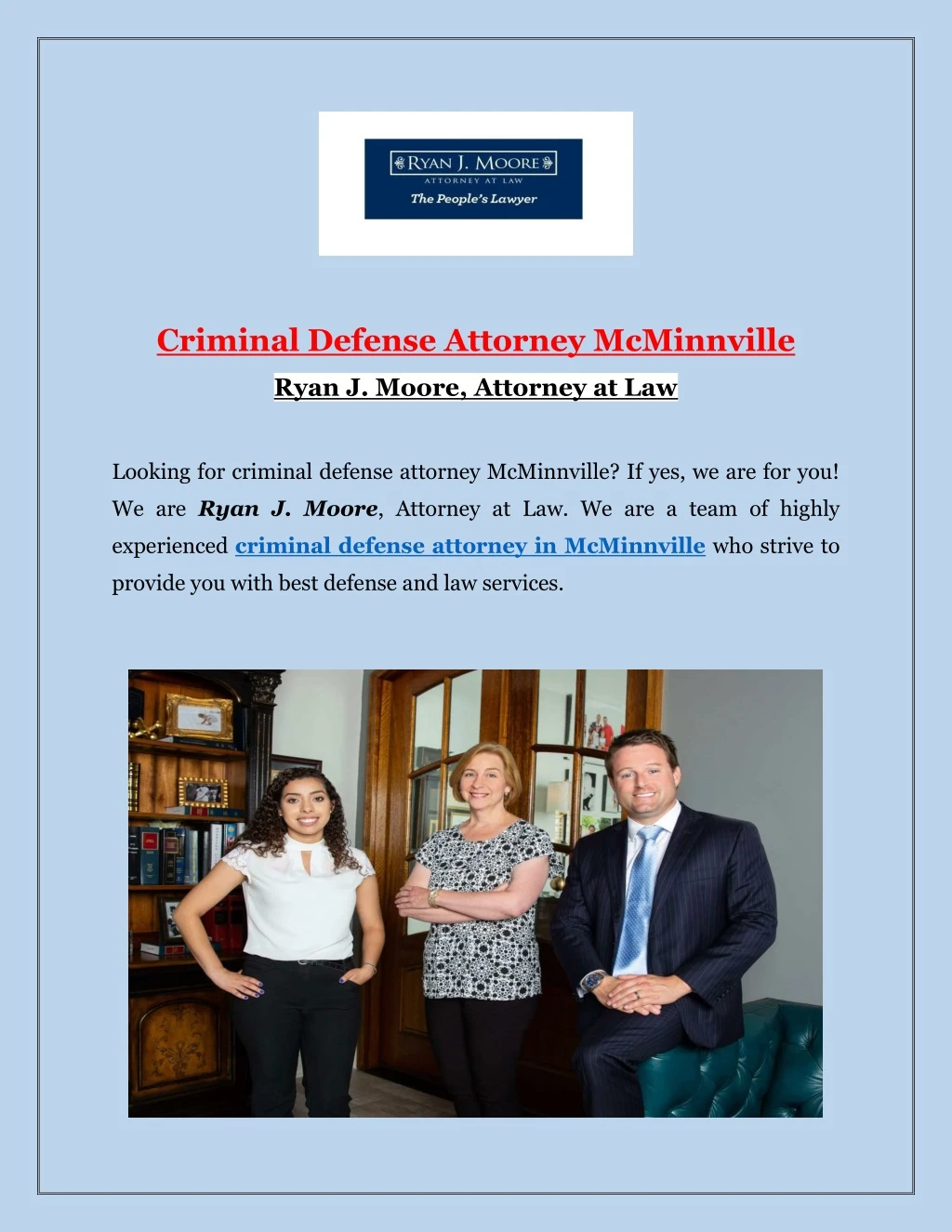criminal defense attorney mcminnville