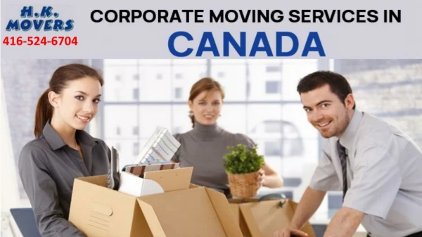 Corporate Moving services in Canada