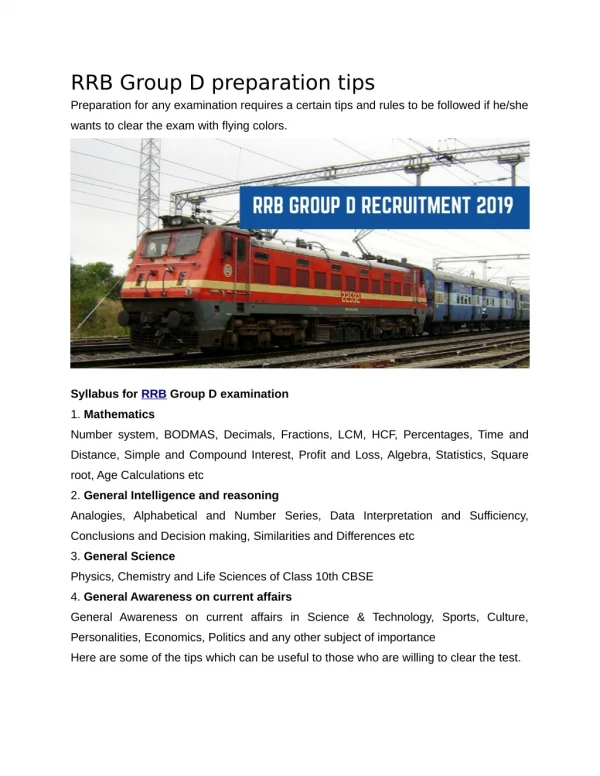 RRB Group D Books PDF