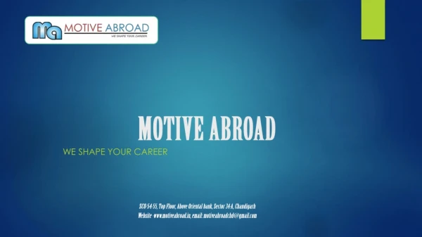 Best Ielts Coaching Institute in Chandigarh | Motive Abraod