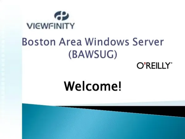 Boston Area Windows Server BAWSUG