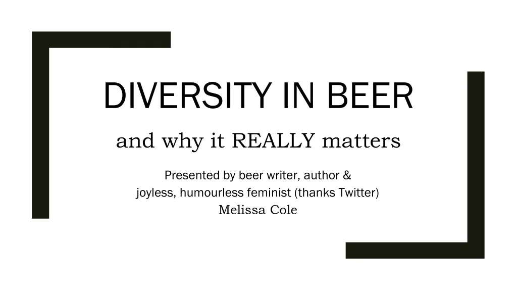 diversity in beer