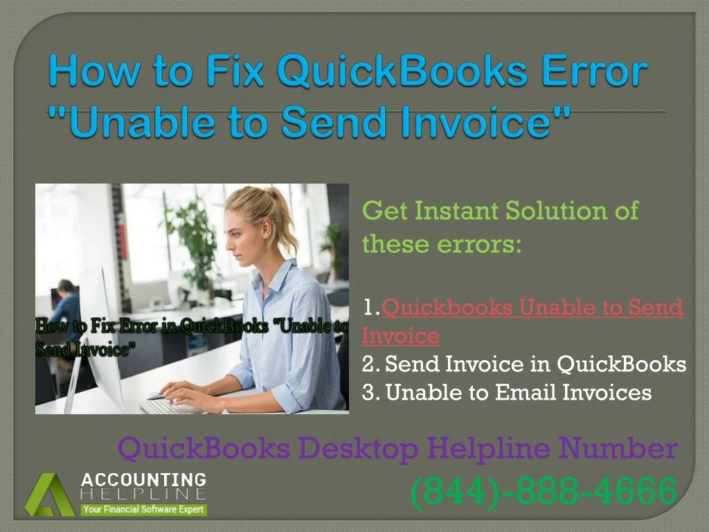 how to fix quickbooks error unable to send invoice
