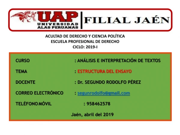 acultad de derecho y ciencia pol tica escuela