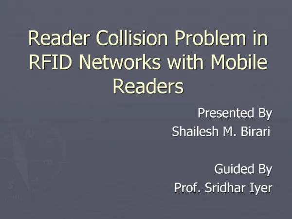 Reader Collision Problem in RFID Networks with Mobile Readers
