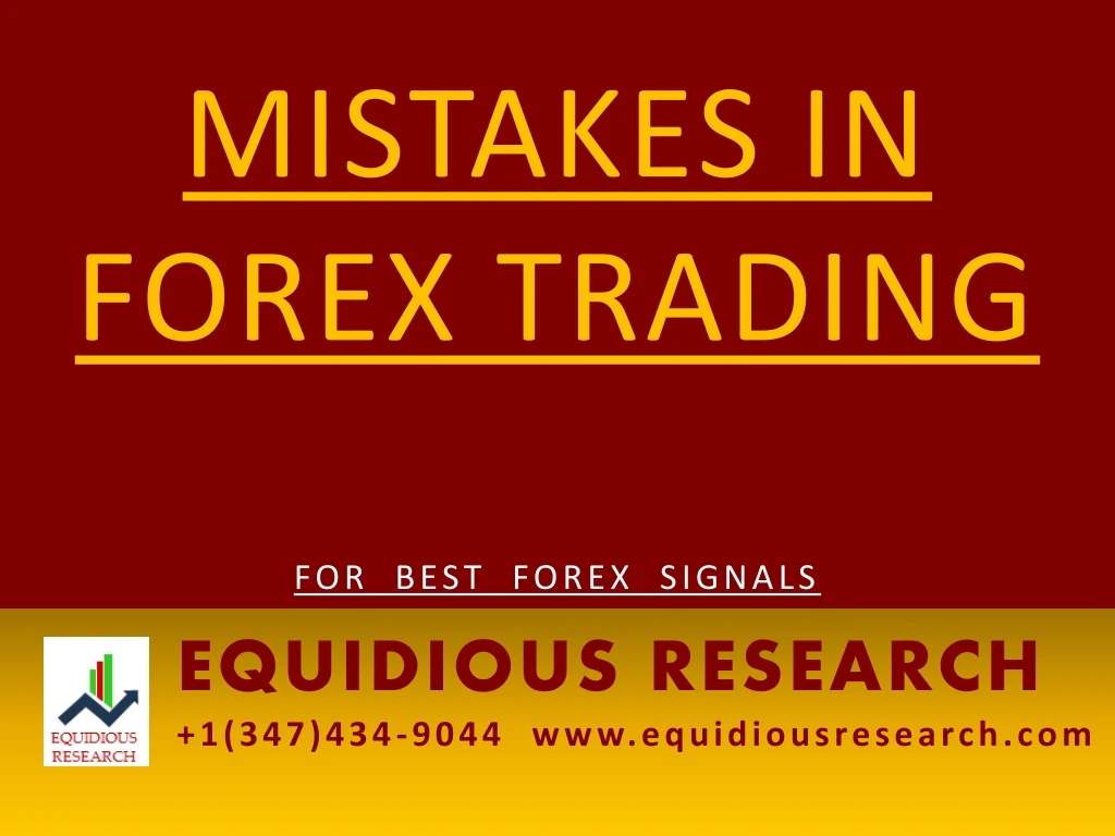 mistakes in forex trading