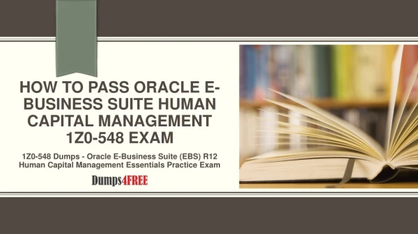 Oracle 1Z0-548 Exam Dumps | Oracle 1Z0-548 Dumps PDF