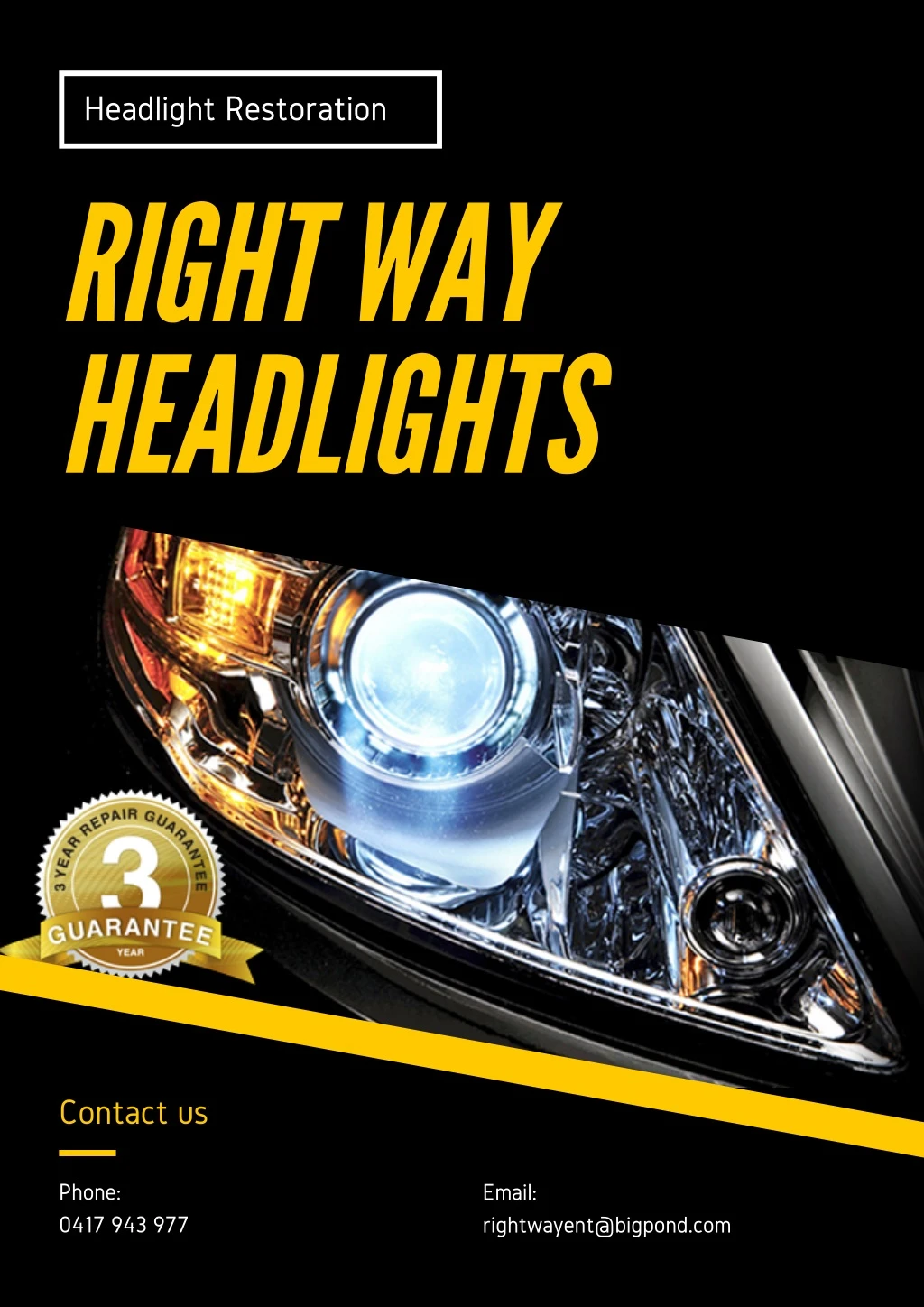 headlight restoration right way headlights