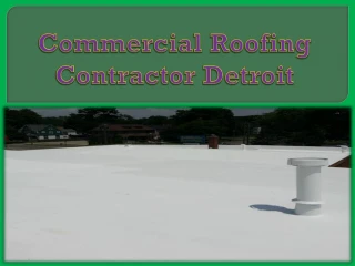 Commercial Roofing Contractor Detroit