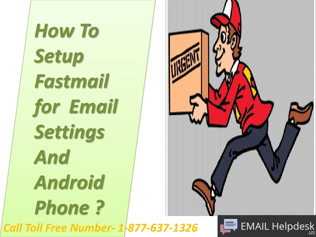 how to setup fastmail for email settings