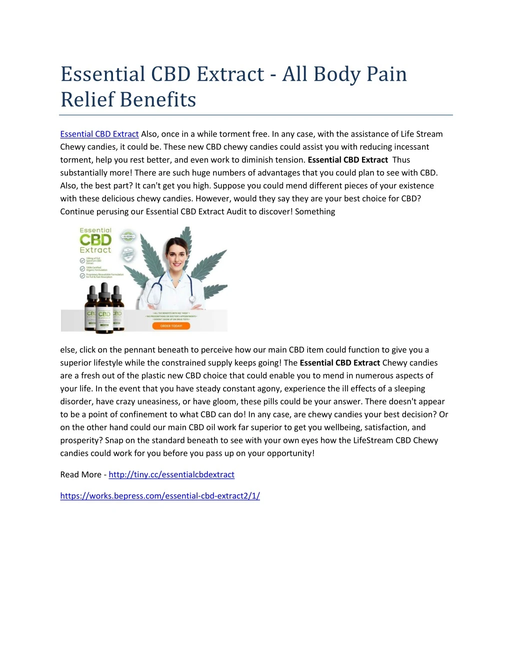 essential cbd extract all body pain relief