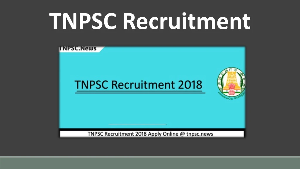 tnpsc recruitment