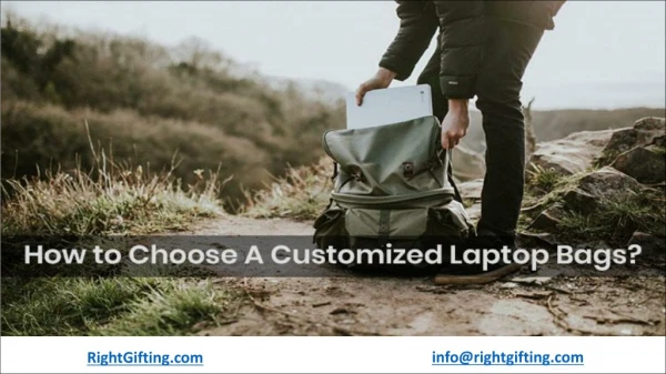What are the Benefits of Customized Laptop Bags?