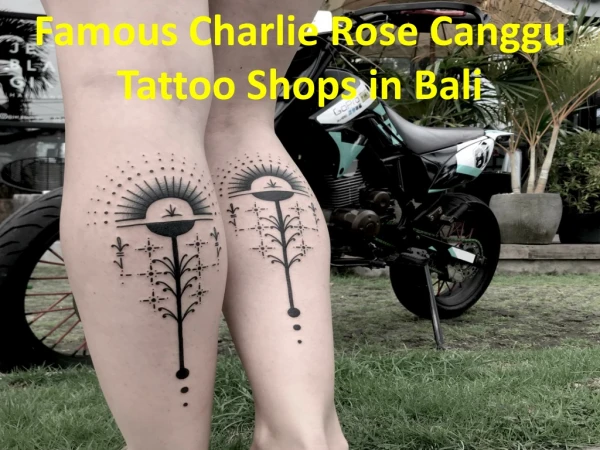Famous Charlie Rose Canggu Tattoo Shops in Bali