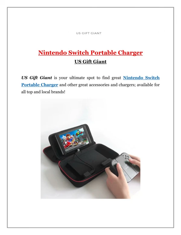 Nintendo Switch Portable Charger | US Gift Giant