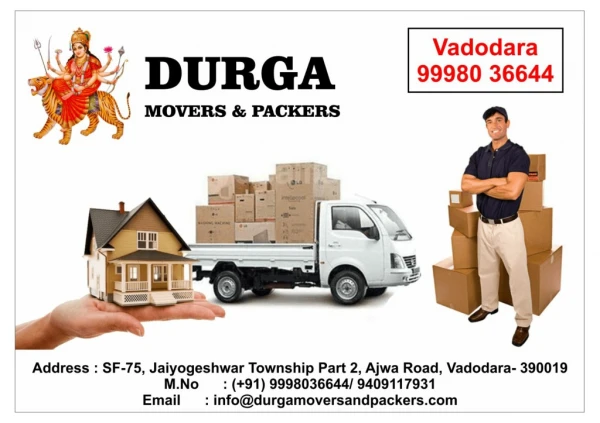 expert Packers and Movers in Vadodara | Durga Packers and Movers