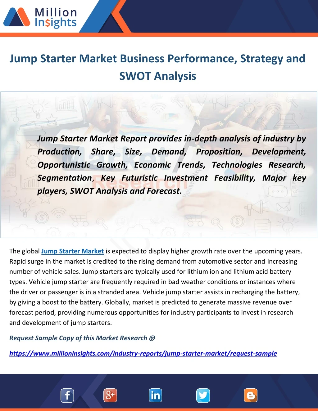 jump starter market business performance strategy