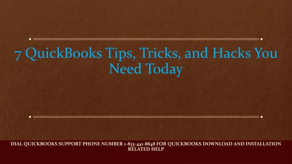 7 quickbooks tips tricks and hacks you need today