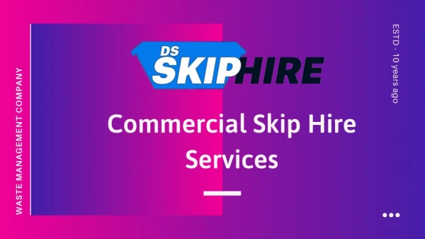 Commercial Skip Hire Services in Essex