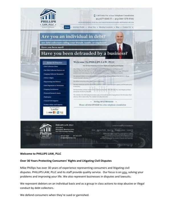 welcome to phillips law pllc