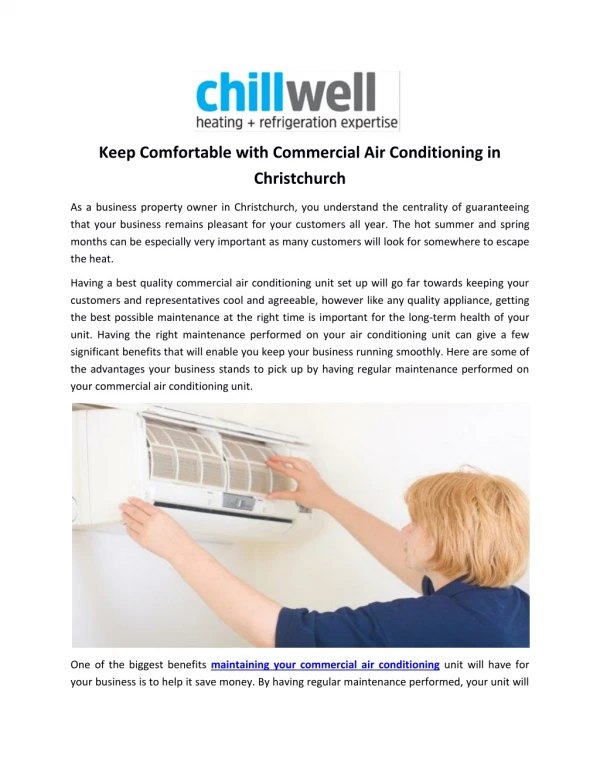 Keep Comfortable with Commercial Air Conditioning in Christchurch