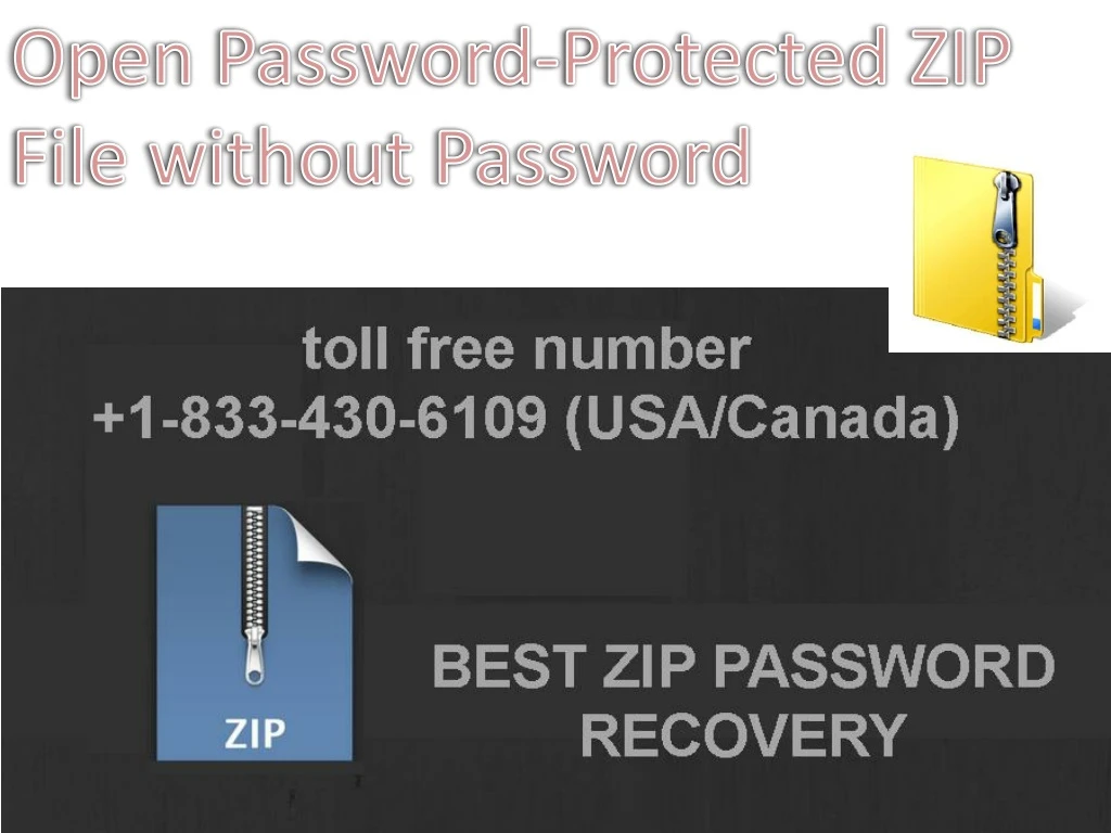 open password protected zip file without password