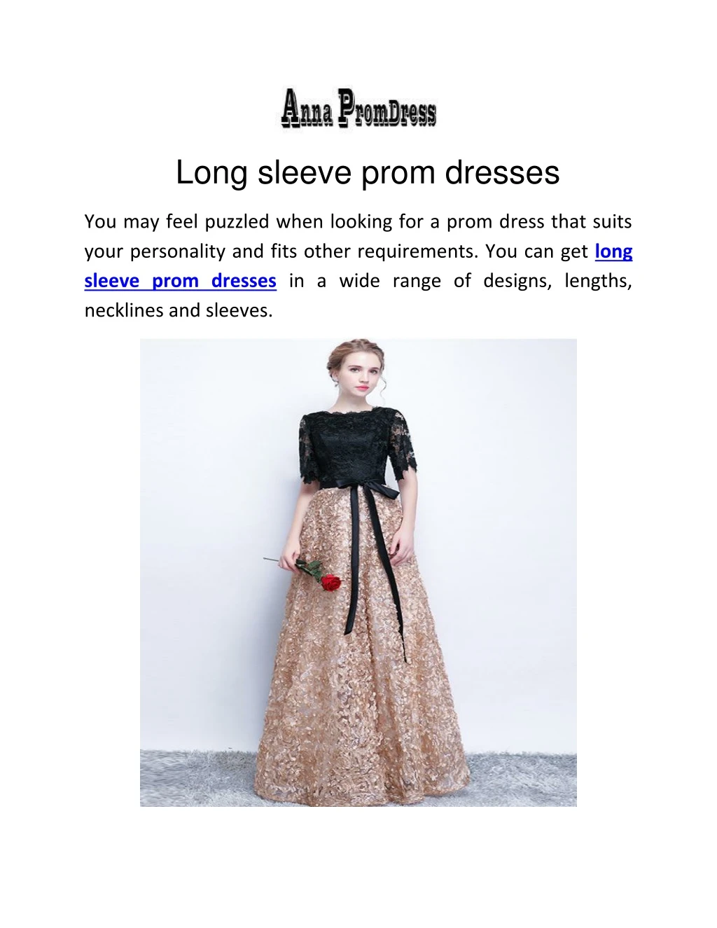 long sleeve prom dresses