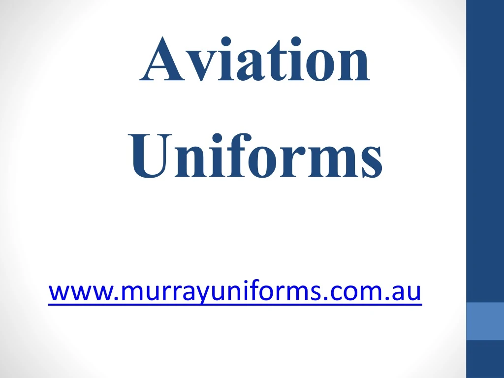 aviation uniforms