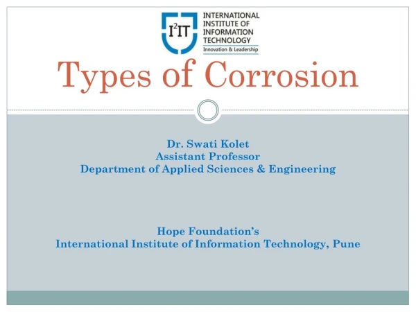 types of corrosion