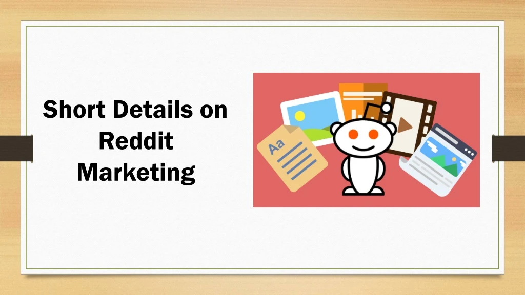 short details on reddit marketing