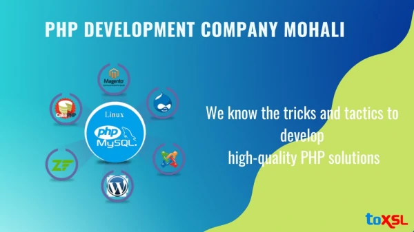 Affordable Php development company in Mohali | ToXSL