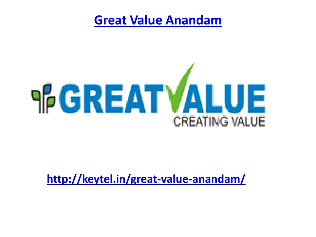 great value anandam