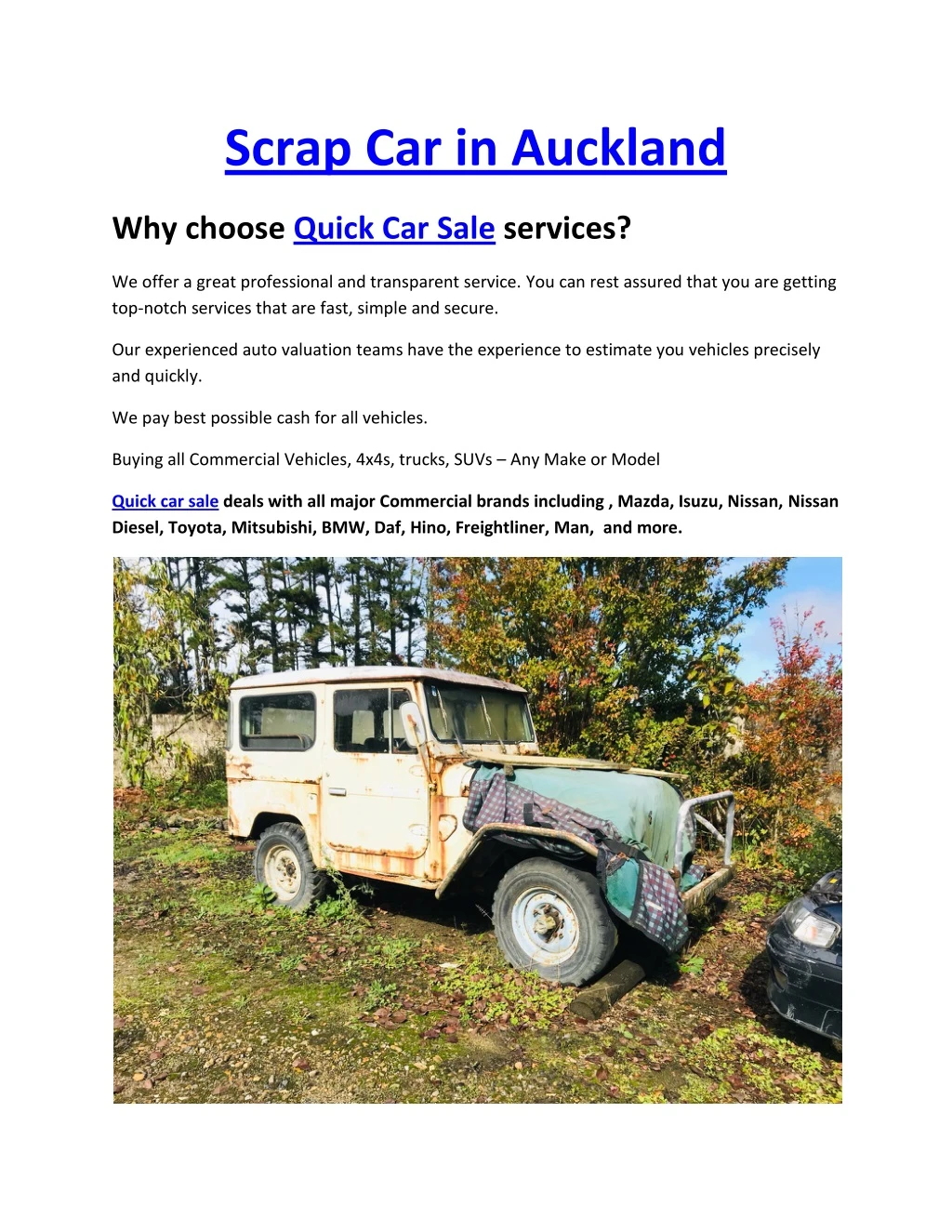 scrap car in auckland