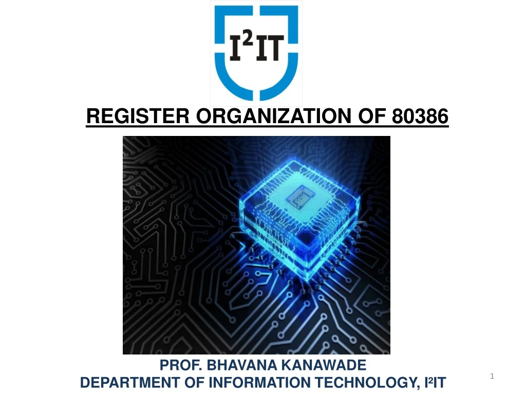 register organization of 80386