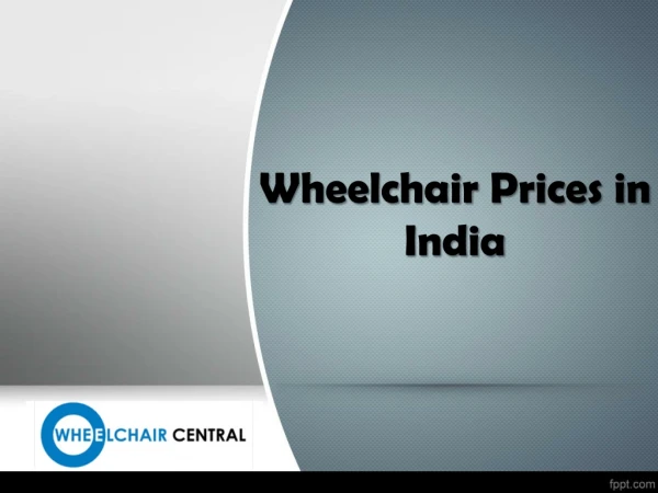 Wheelchair Price in India, Automatic Wheelchair Price India