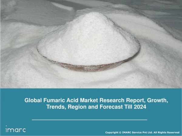 Fumaric Acid Market Share to Reach US$ 855 Million by 2024