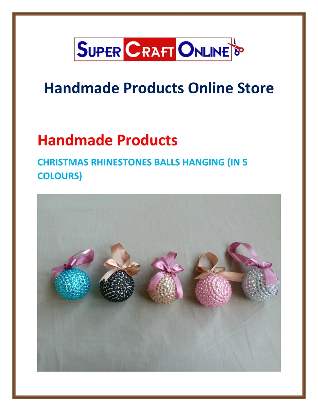 handmade products online store
