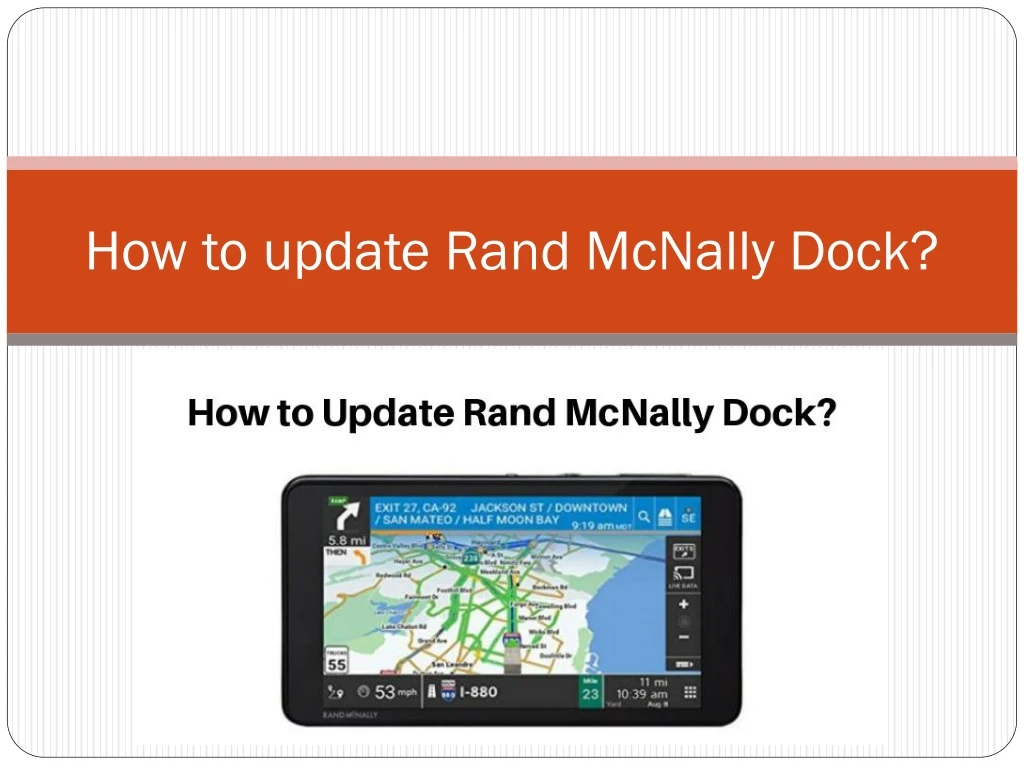 PPT - How to manually update Rand McNally Dock? PowerPoint Presentation ...