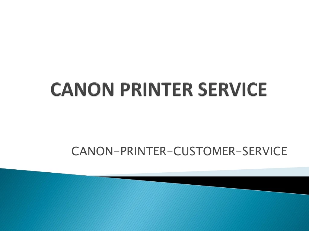 canon printer service