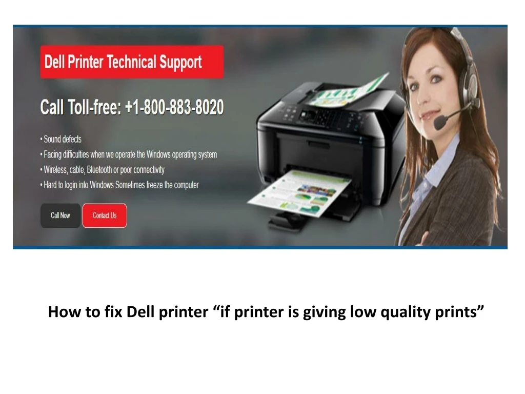 how to fix dell printer if printer is giving