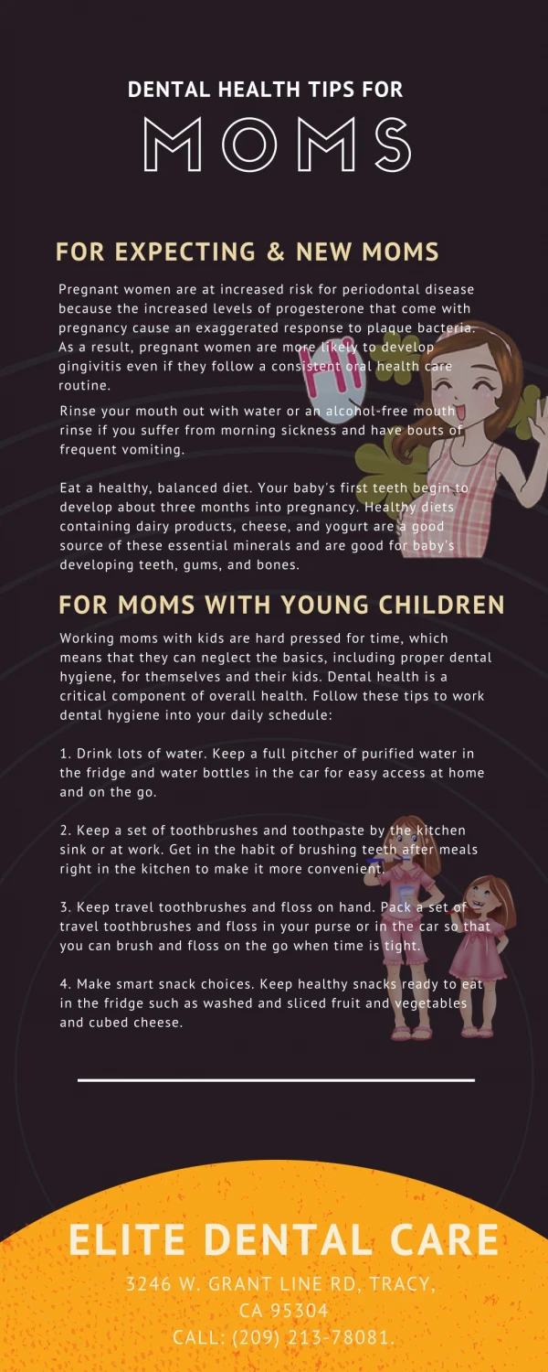 Dental Tips for Moms - Elite Dental Care Tracy