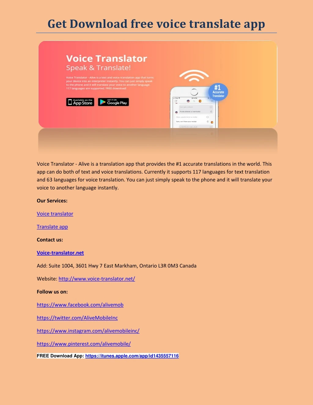 get download free voice translate app
