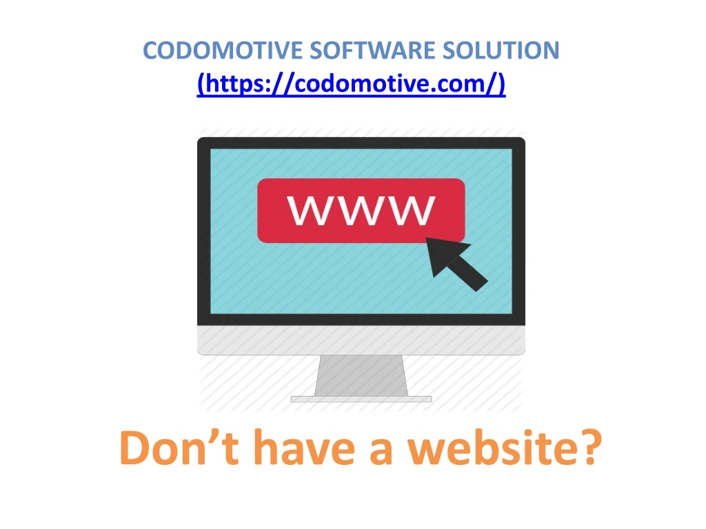 codomotive software solution https codomotive com