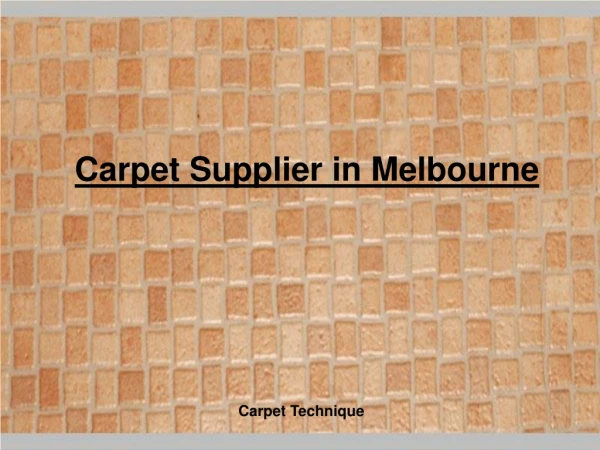 Carpet Supplier in Melbourne