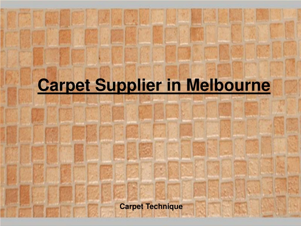 carpet supplier in melbourne