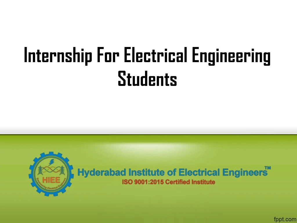 internship for electrical engineering students
