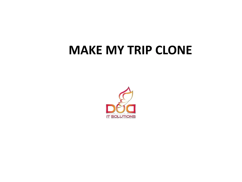 make my trip clone