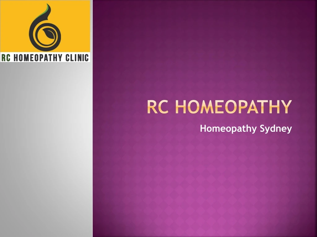 rc homeopathy
