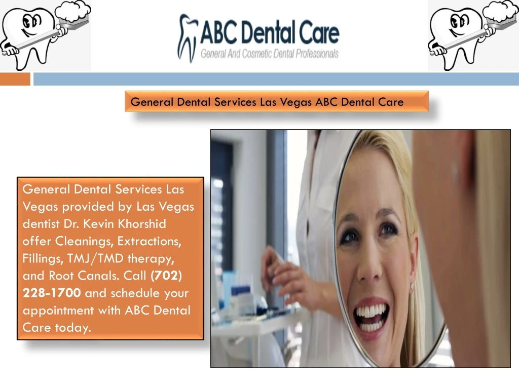 general dental services las vegas abc dental care
